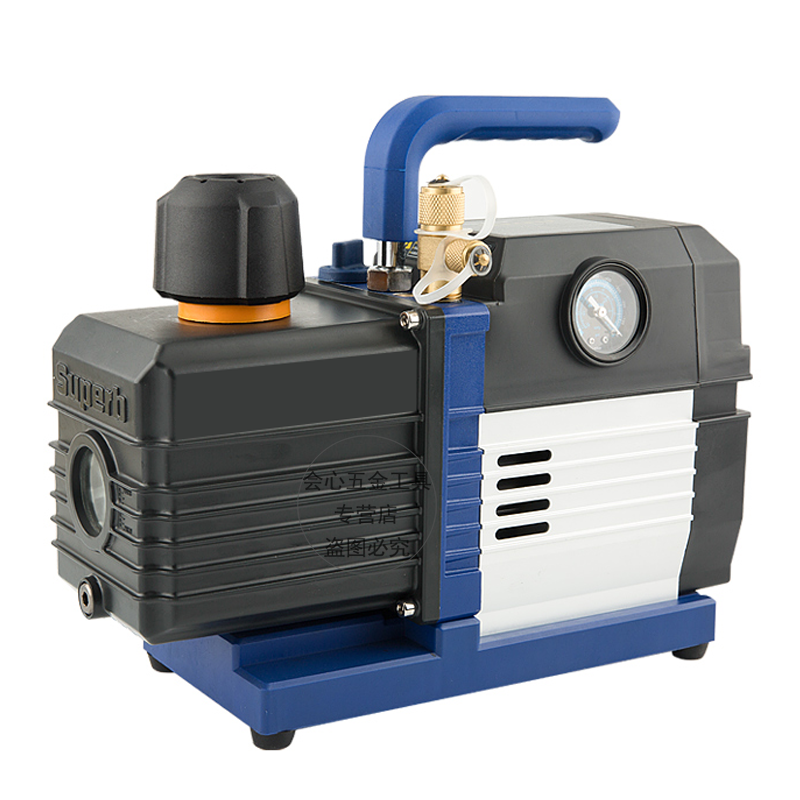 真空泵 抽真空定變頻空調(diào)加氟工具冰箱制冷維修汽車迷你抽氣泵 R32可用智能真空泵WK-3S(2升防爆電機)